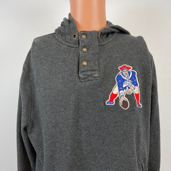 Mitchell & Ness Other - Mitchell And Ness New England Patriots Hoodie Sweatshirt NFL Throwback Grey L